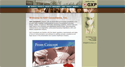 Desktop Screenshot of gxp-consultants.com