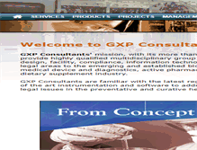 Tablet Screenshot of gxp-consultants.com